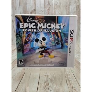 Epic Mickey Power of Illusion Nintendo 3DS, 2012 Complete